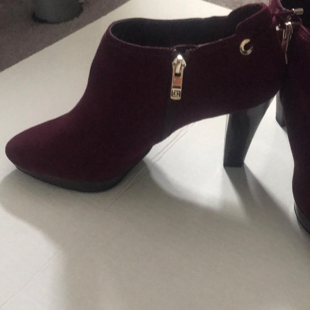 Cranberry Heeled Booties